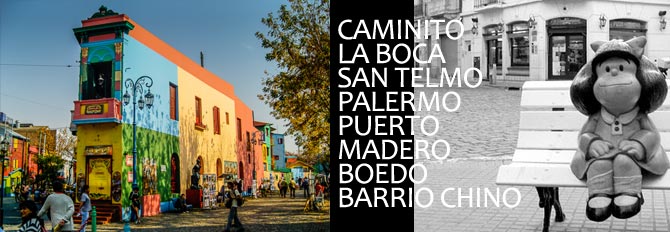 Barrios Porteños, La Boca, San Telmo, Palermo, Barrio Chino